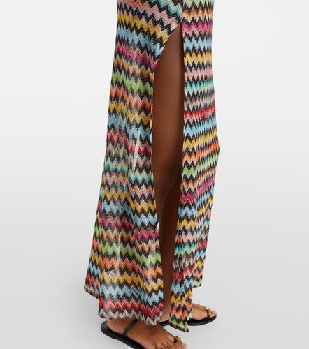Vestido de playa de lamé con zigzag - Missoni - Modalova
