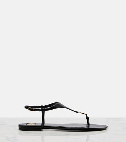 Cassandre leather thong sandals - Saint Laurent - Modalova