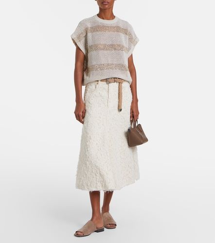 Pullover aus Baumwolle mit Pailletten - Brunello Cucinelli - Modalova