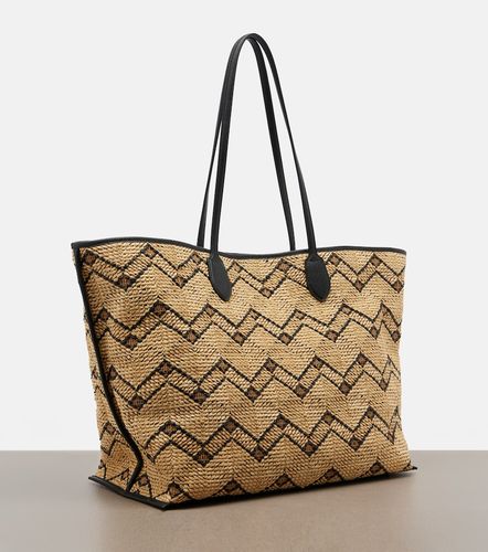 VLogo Large raffia-effect tote bag - Valentino Garavani - Modalova