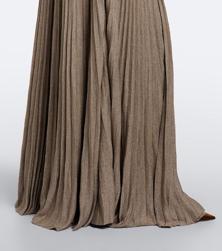 Vestido largo de punto plisado - Ralph Lauren Collection - Modalova