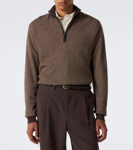 Pullover in lana a coste con zip - Frescobol Carioca - Modalova