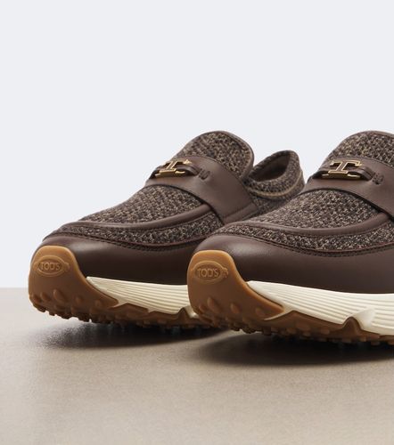 Tod's Sneakers in maglia con pelle - Tod's - Modalova