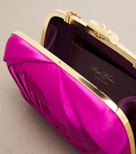 Clutch Rose Vivier de satén - Roger Vivier - Modalova