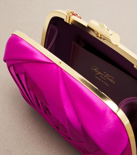 Rose Vivier satin clutch - Roger Vivier - Modalova