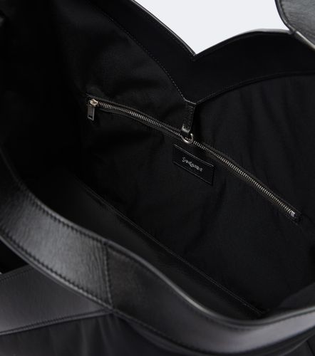 Y Large leather-trimmed tote bag - Saint Laurent - Modalova