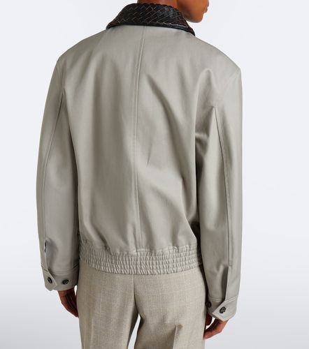 Chaqueta de algodón con piel Intrecciato - Bottega Veneta - Modalova