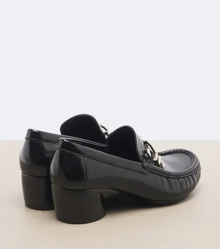 Oval Double L leather loafer pumps - Loewe - Modalova
