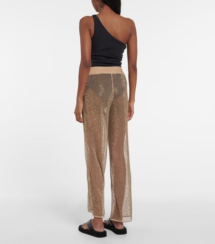 Sullivan crystal-embellished mesh pants - Simkhai - Modalova