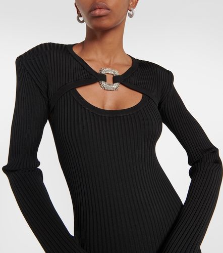 Abito lungo in maglia a coste - David Koma - Modalova