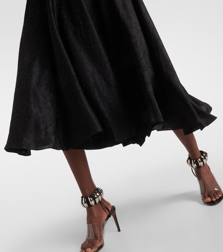 Alaïa Abito midi in misto seta - Alaia - Modalova