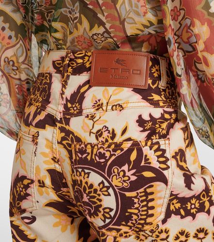 Jeans flared e vita alta con stampa - Etro - Modalova