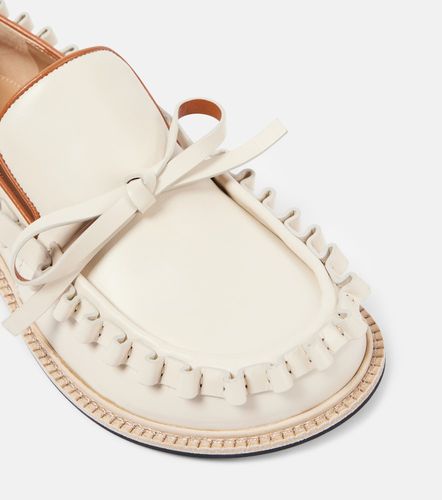Mocassini in pelle con balze - JW Anderson - Modalova