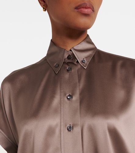 Camicia in misto seta - Brunello Cucinelli - Modalova