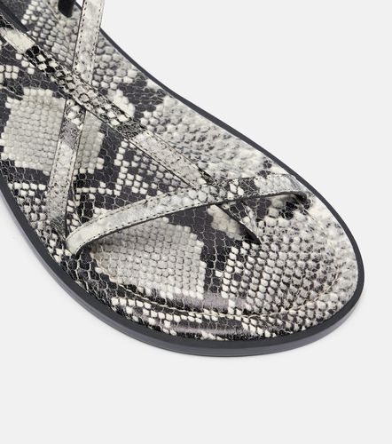 Edna snake-effect leather sandals - A.Emery - Modalova