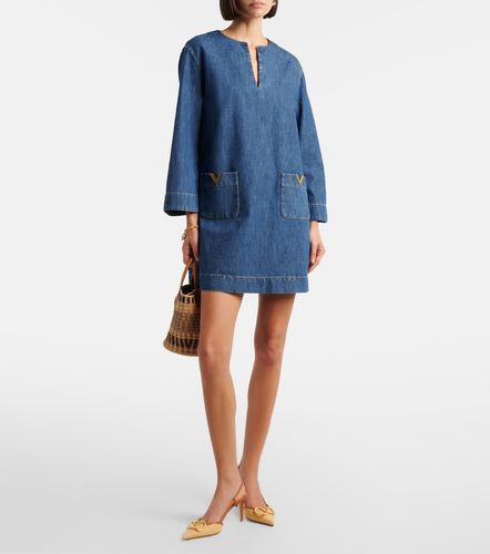 VGold chambray minidress - Valentino Garavani - Modalova