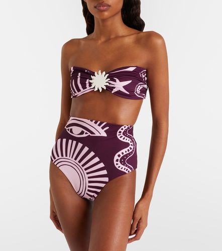 Top de bikini bandeau Maple estampado - Cala de la Cruz - Modalova