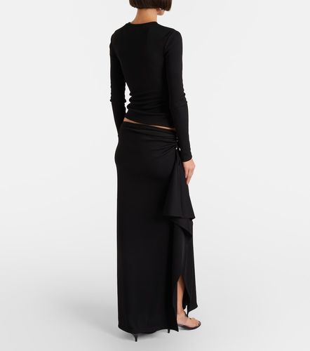 Asymmetric draped jersey maxi skirt - Christopher Esber - Modalova
