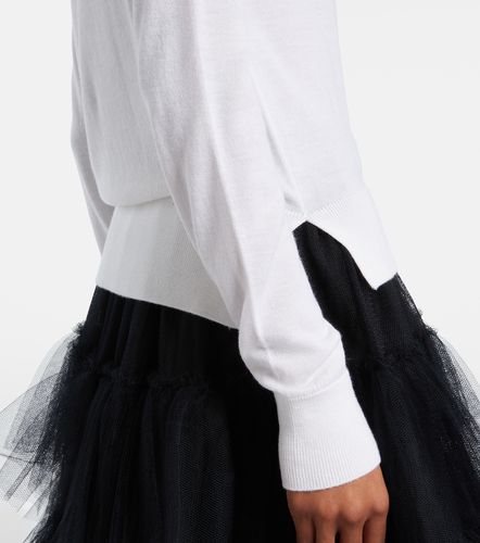 Cárdigan de lana y seda con perlas sintéticas - Simone Rocha - Modalova