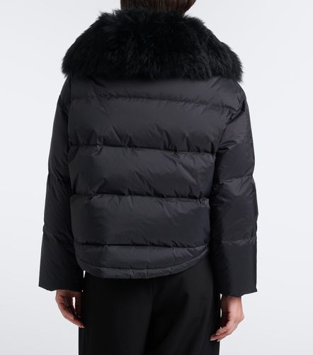 Doudoune shearling-trimmed down jacket - Yves Salomon - Modalova