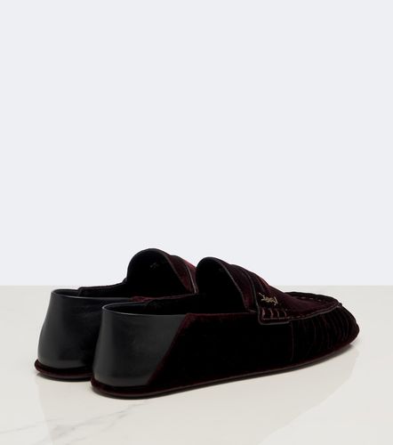 Mocasines Le Loafer de terciopelo - Saint Laurent - Modalova