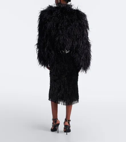 Fringed sequined midi skirt - Dolce&Gabbana - Modalova