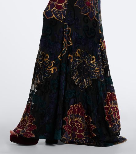 Floral jacquard jersey halterneck gown - Etro - Modalova