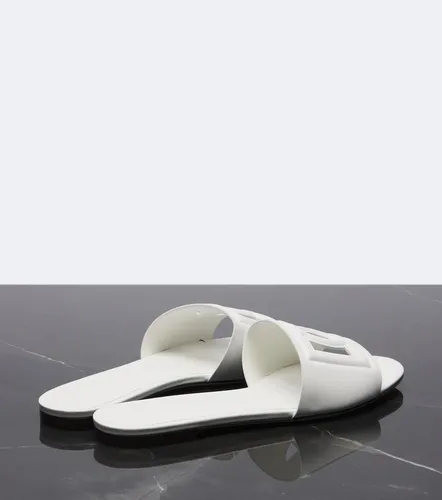 Logo cutout leather slides - Dolce&Gabbana - Modalova