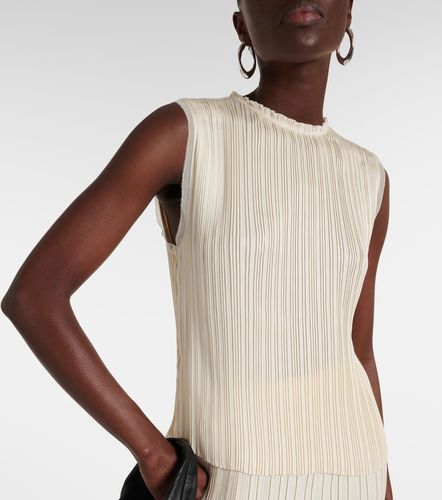 Top in raso e chiffon con pince - Vince - Modalova
