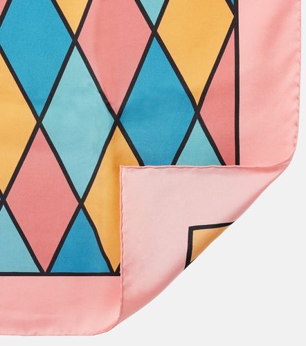 Rhombelle checked silk scarf - Valentino - Modalova