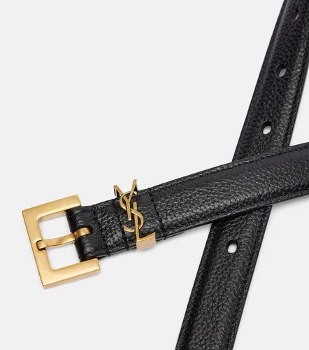 Cassandre leather belt - Saint Laurent - Modalova