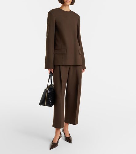 Pleated cropped straight pants - Toteme - Modalova