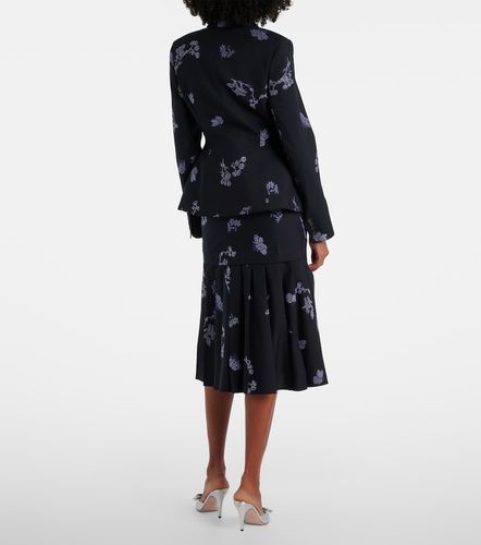 Gonna jacquard in lana e cotone - Erdem - Modalova