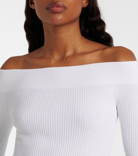 Ribbed-knit off-shoulder bodysuit - Alaia - Modalova