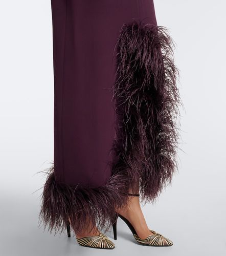 Robe aus Cady Couture mit Federn - Valentino Garavani - Modalova