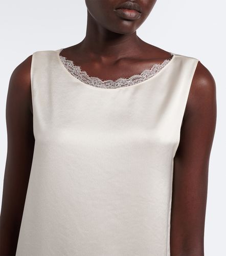 Vestido corto Barb de satén con encaje - Leset - Modalova
