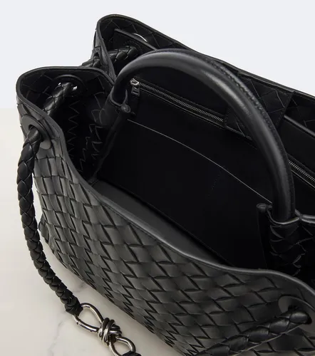 Andiamo Intrecciato Large leather top-handle bag - Bottega Veneta - Modalova