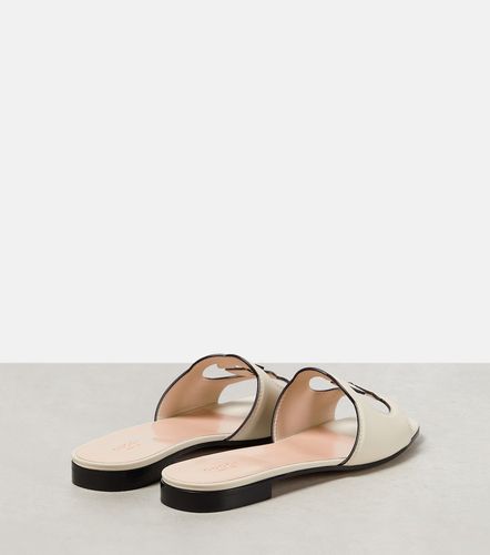 Pantoletten Interlocking G aus Leder - Gucci - Modalova