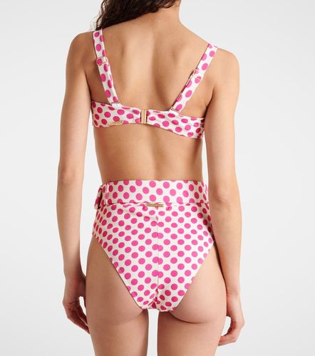 Clara polka-dot gathered bikini top - Alexandra Miro - Modalova