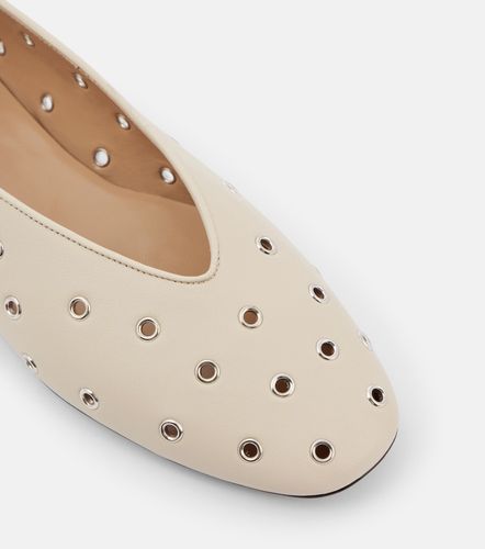 Regency embellished leather ballet flats - Le Monde Beryl - Modalova