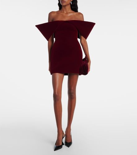Abito corto off-shoulder in velluto - David Koma - Modalova