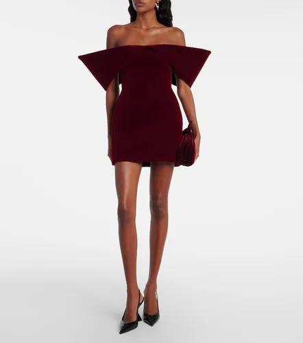 Vestido corto de terciopelo - David Koma - Modalova