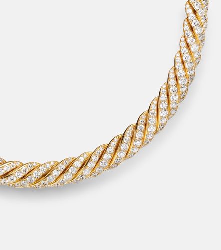 Choker Sculpted Cable Flex in 18kt con diamanti - David Yurman - Modalova