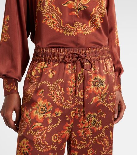 Seraphina printed silk wide-leg pants - Alemais - Modalova