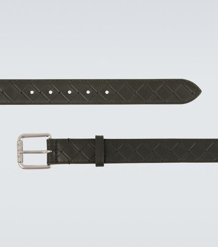 Intrecciato embossed leather belt - Bottega Veneta - Modalova