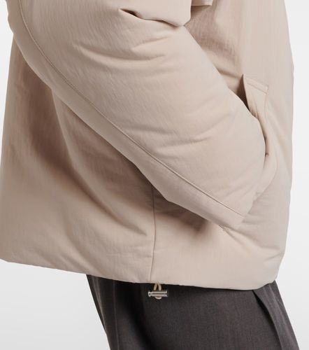 Chaqueta de plumas con piel Intrecciato - Bottega Veneta - Modalova