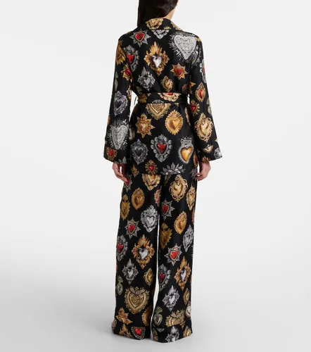Devotion belted silk twill blouse - Dolce&Gabbana - Modalova