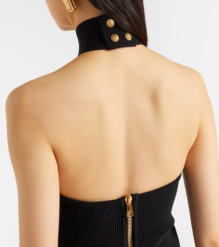 Balmain Robe aus Rippstrick - Balmain - Modalova