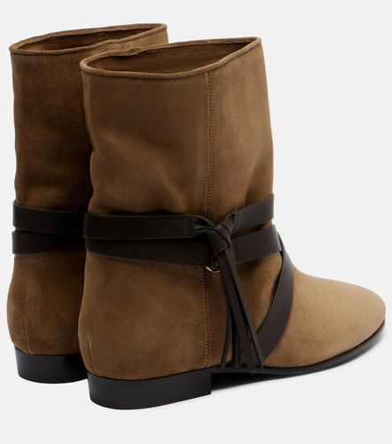 Rejen leather-trimmed suede ankle boots - Isabel Marant - Modalova