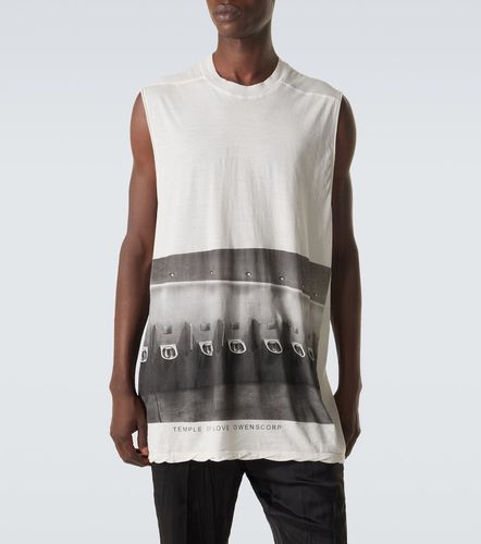 Tank top Jumbo de jersey de algodón estampado - Rick Owens - Modalova